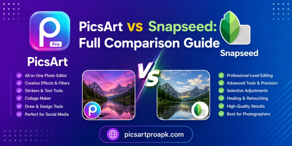 PicsArt vs Snapseed: Full Comparison Guide