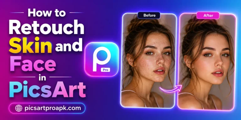 How to Retouch Skin and Face in PicsArt