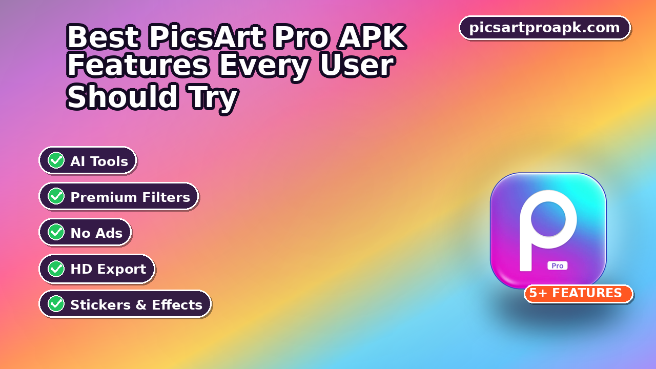 Best PicsArt Pro APK Features Every User Should Try
