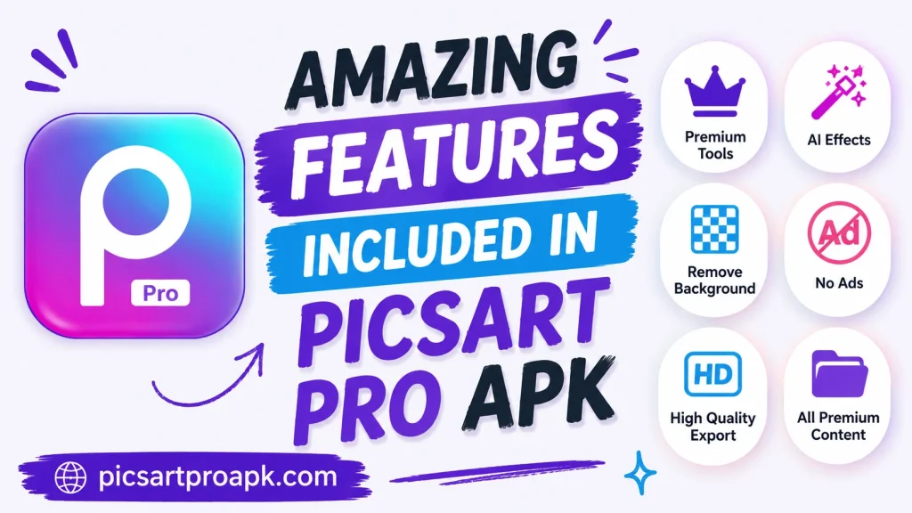 PicsArt Pro APK features