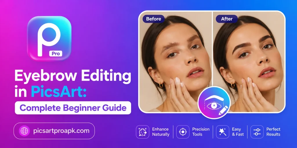 Eyebrow Editing in PicsArt: Complete Beginner Guide
